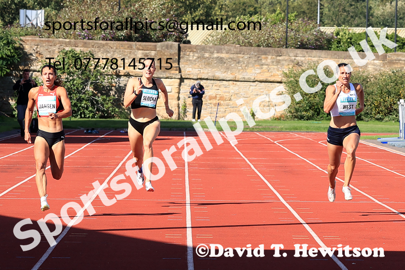 Heptathlon 200 metres, 2025 EAP International Combined Events, Hexham, Northumberland.  Photo: David T. Hewitson/Sports for All Pics